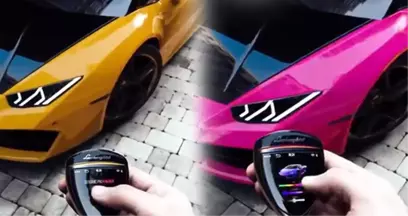 Lamborghini'den Yepyeni Bir Özellik! Otomobiller Tek Tuşla Renk Değiştirecek