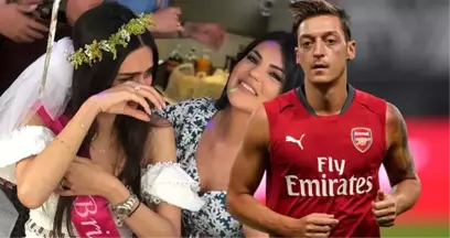 Mesut Özil'in nişanlısı Amine Gülşe, bekarlığa veda partisinde gözyaşlarına boğuldu