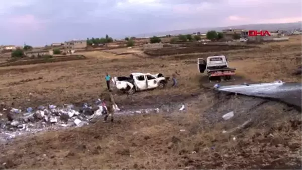 Boya ve tiner yüklü araç takla attı 4 yaralı