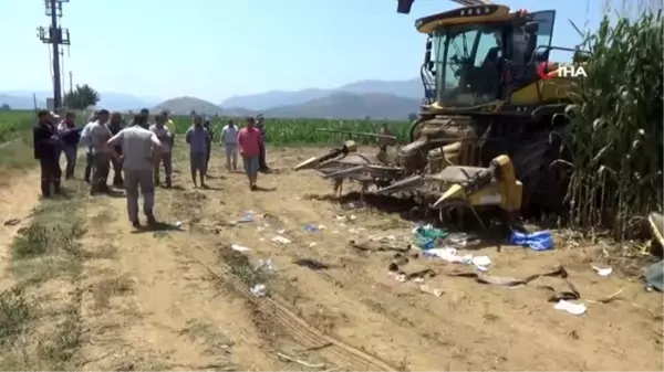 İzmir'de biçer döver faciası: Bacaklarını kaptırdı