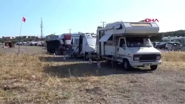 ÇANAKKALE ASSOS'TA KARAVAN TEPKİSİ