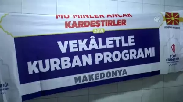 Kuzey Makedonya'da kurban bağışı