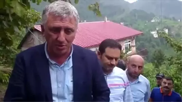 Trabzon'da şiddetli yağış - Of Kaymakamı Fırat