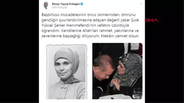 Şule yüksel şenler hayatını kaybetti