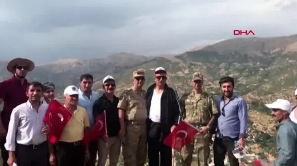 Hakkari şemdinli'deki 2071 rakımlı goman dağı'na zafer yürüyüşü