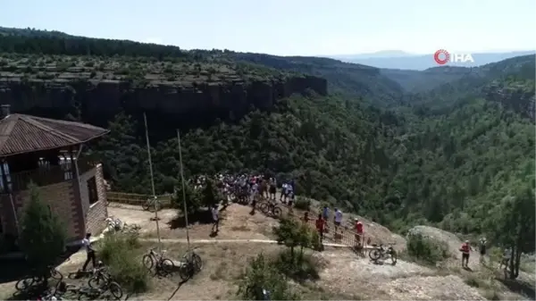 Uluslararası festivale katılanlar Sırçalı Kanyonuna hayran kaldı