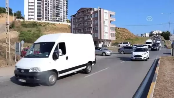 Samsun'da iki otomobil çarpıştı: 4 yaralı