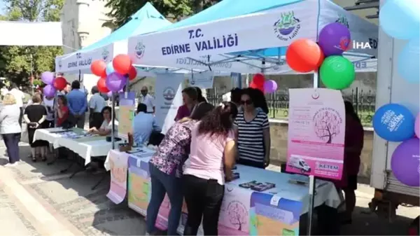 Edirne'de 'Halk sağlığı sokağı' açıldı