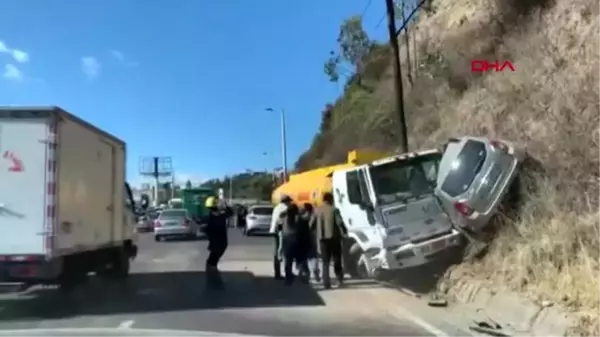 Kaza sonrası tepeye tırmanarak kaçmaya çalıştı