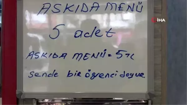 Uşak'ta üniversite öğrencileri için 'askıda menü' uygulaması