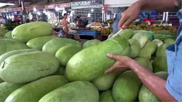 Antalya kadınbudu karpuzu ilgi çekiyor