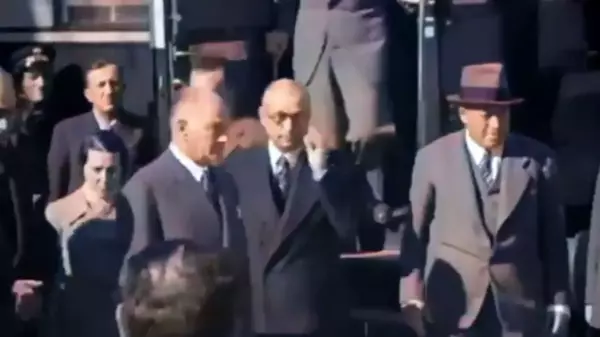 Atatürk ile Bayar'ın birlikte seyahat ettiğine dair ilk videosu yayınladı