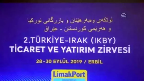 İkinci Türkiye-Irak (IKBY) Ticaret ve Yatırım Zirvesi