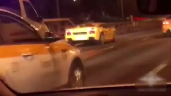 Ambulansa yol vermeyen lamborghini sürücüsü cezayı yedi