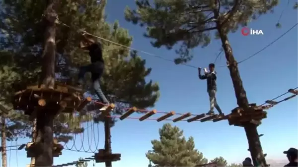 Adrenalin tutkunlarının yeni adresi 'Macera Parkı'