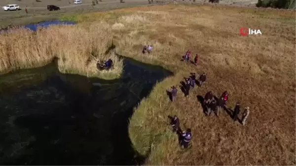 Erzurum'un yüzen adaları turizme kazandırılacak...Zökün Gölü havadan görüntülendi