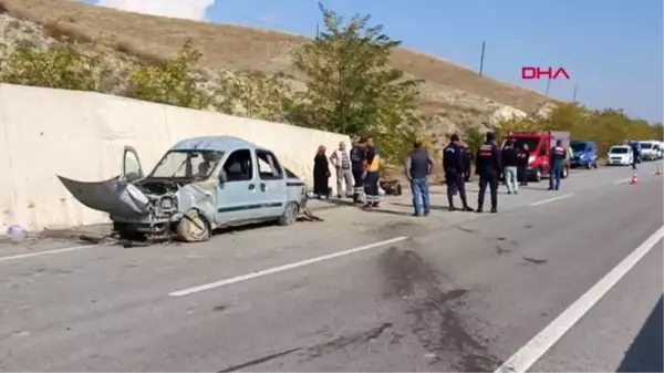 Çankırı hafif ticari araç takla attı 1 ölü, 2 yaralı