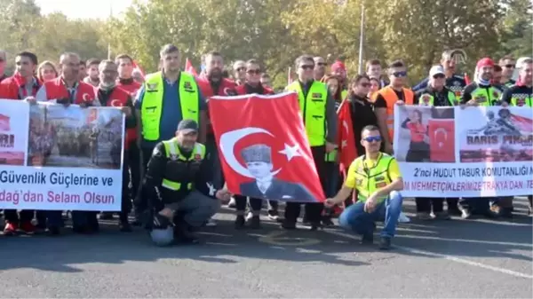 Motosikletlilerden Barış Pınarı Harekatı'na destek