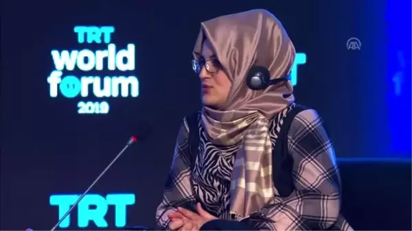 TRT World Forum 2019 - Cemal Kaşıkçı'nın nişanlısı Hatice Cengiz (1)