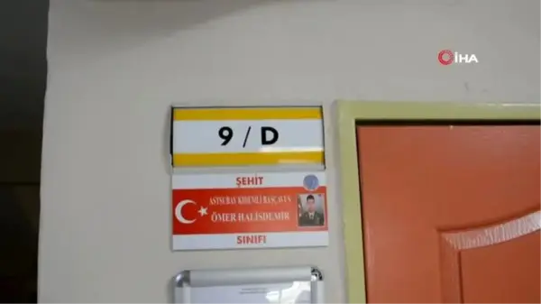 Alp Oğuz Anadolu Lisesi'nde her sınıfa bir şehidin ismi verildi