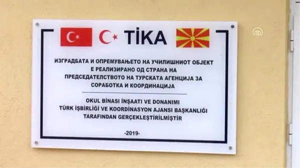 TİKA Kuzey Makedonya'da okul inşa etti