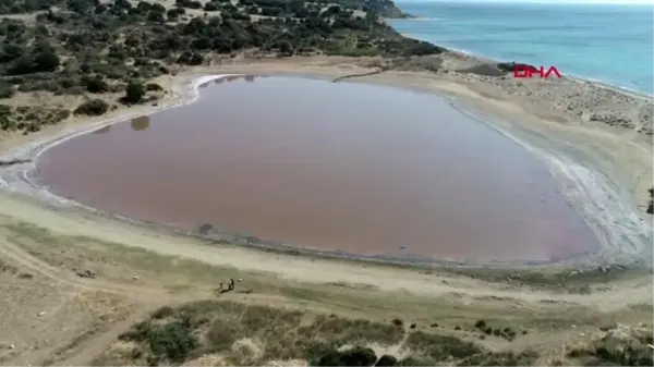 Çanakkale kalp şeklindeki 'pembe göl' turizme kazandırılacak )