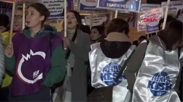 Eskişehirli kadınlardan meşaleli protesto