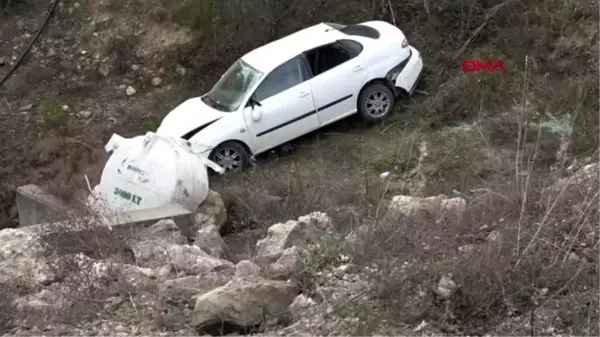 Karabük akademisyenin otomobili şarampole devrildi: 2'si çocuk 7 yaralı