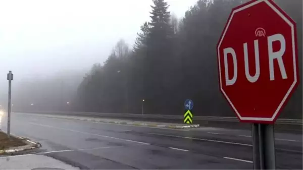 Bolu Dağı'nda sağanak ve yoğun sis etkili oluyor