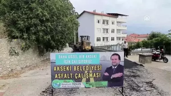 Akseki'de üstyapı çalışmaları