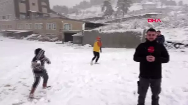 Bolu'nun yüksek kesimlerinde yoğun kar yağışı