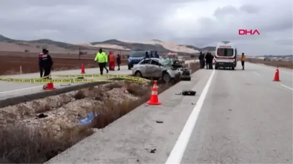 Burdur cenaze dönüşü kaza 1 ölü, 4 yaralı