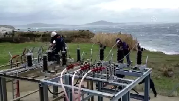 Marmara Adası'nda elektrik kesintisine yol açan kablo arızasının yeri belirlendi - BALIKESİR.