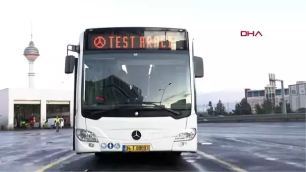 İmamoğlu, metrobüs aracı test sürüşüne katıldı