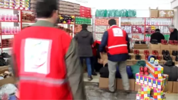 Belçika'da yaşayan Müslümanlardan Suriyelilere yardım