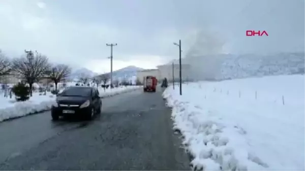 Kahramanmaraş göksun meslek yüksekokulu'nda yangın çıktı