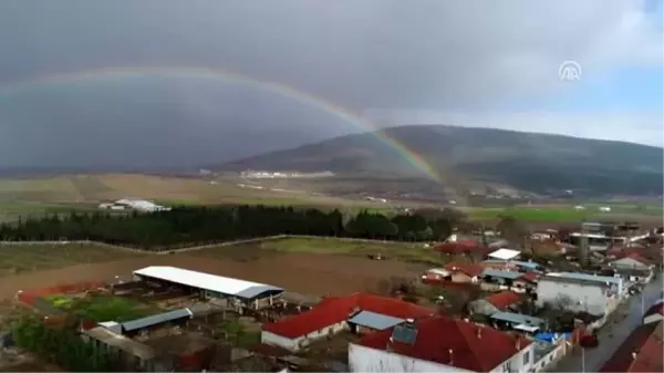 Su altında kalan Karacabey Ovası havadan görüntülendi