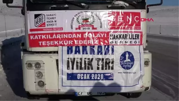 Hakkari istanbul'dan yüksekova'ya iyilik tır'ı