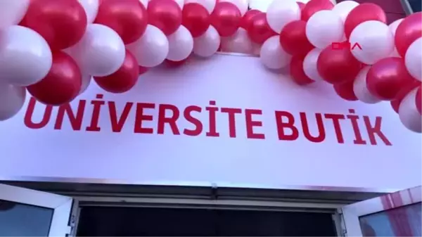 Kars'ta türk kızılay üniversite butik evi açıldı