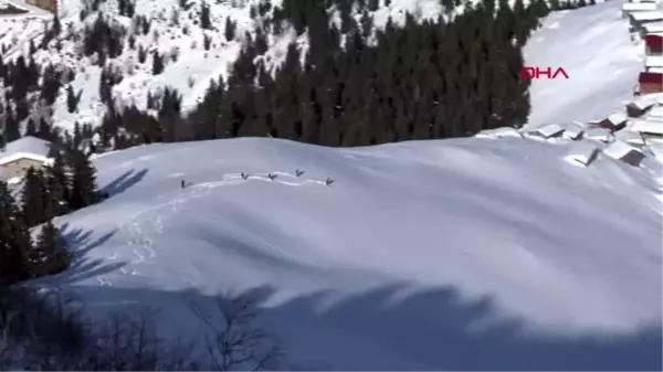 Spor kaçkarlar'da heliski heyecanı