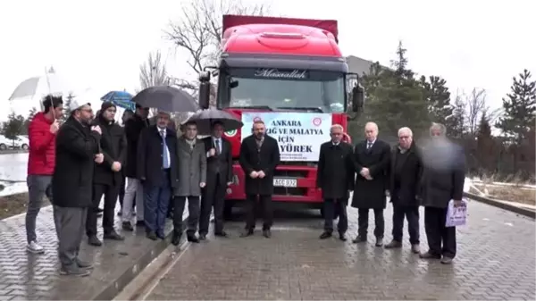 Bala'da Elazığ ve Malatya'daki depremzedelere yardım