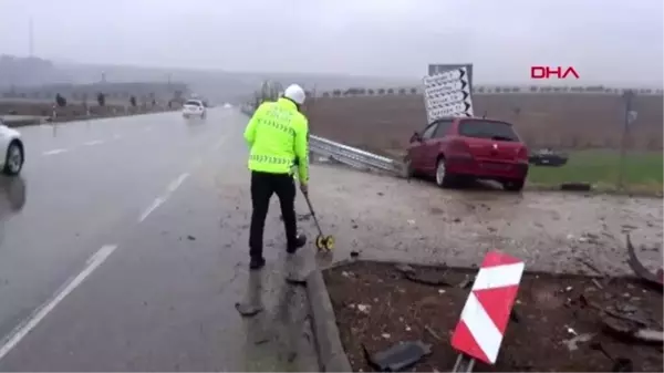 Adıyaman'da iki otomobil çarpıştı: 1 ölü, 3 yaralı