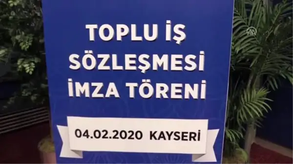 Kayseri Ulaşım AŞ ile Öz Taşıma İş Sendikası arasında toplu iş sözleşmesi imzalandı