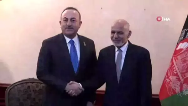 Bakan Çavuşoğlu, Afganistan Cumhurbaşkanı Gani ile görüştü