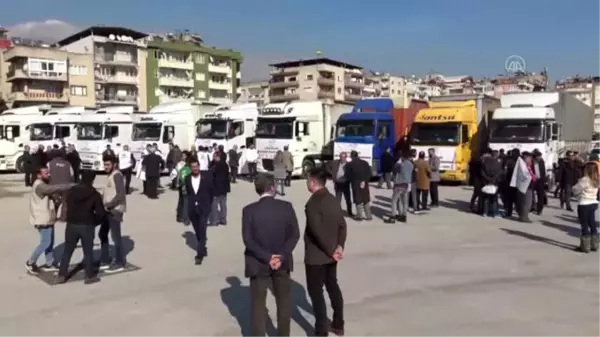 Aydın'dan İdlib ve Elazığ'a yardım malzemesi gönderildi