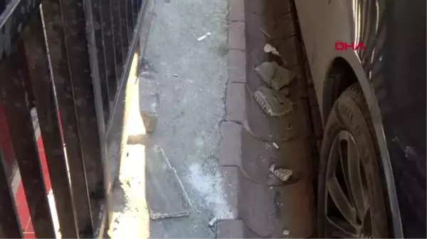 Kafasına beton parçası düştü, ölümden döndü