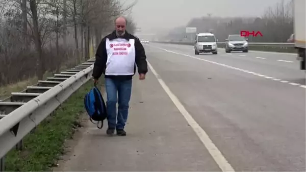 Kocaeli elazığ'daki duyarlılığa teşekkür etmek için ankara'ya yürüyor