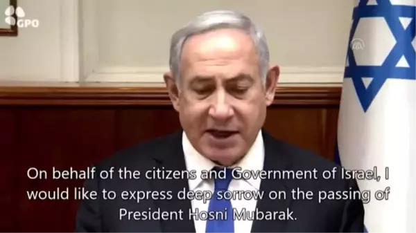 Netanyahu'dan Mübarek için taziye mesajı