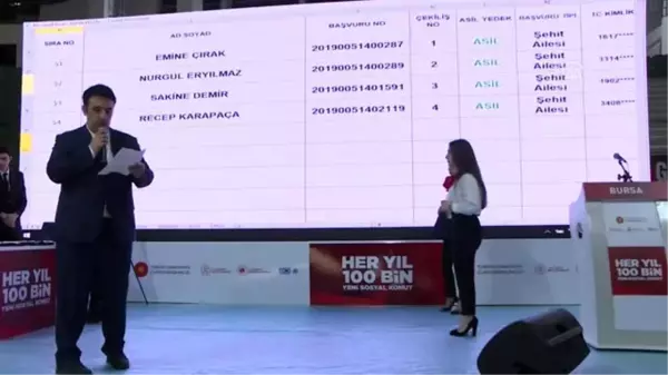 400 konut için kura çekildi