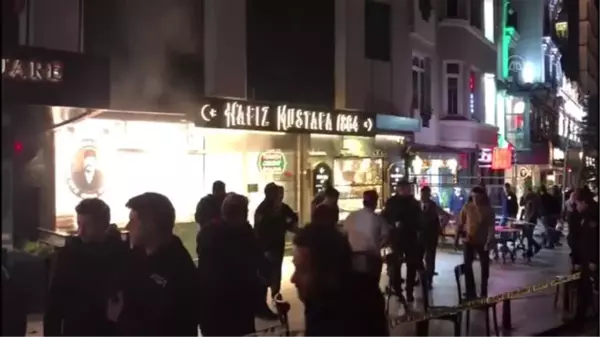 Beyoğlu'nda bir iş yerindeki tüpün parlaması sonucu 1 kişi yaralandı